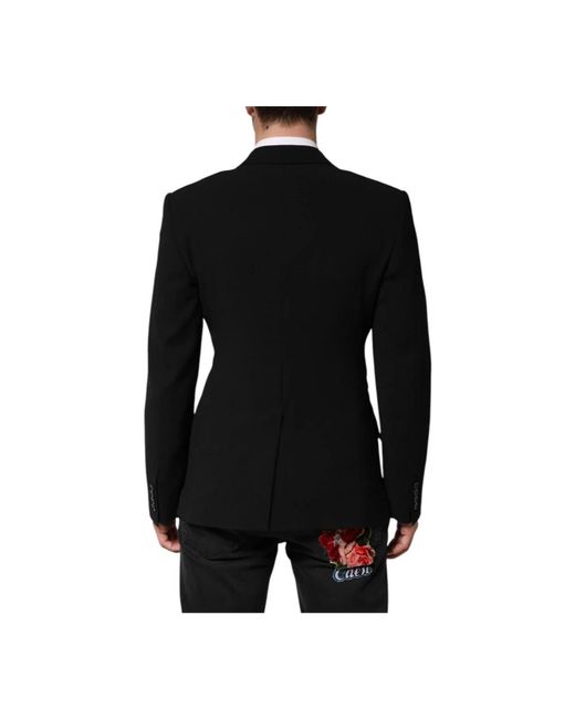 Dolce & Gabbana Black Blazers for men