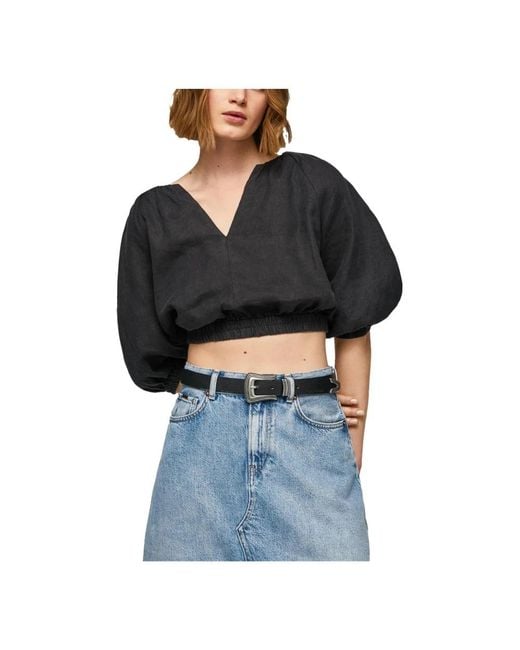 Pepe Jeans Black Blouses
