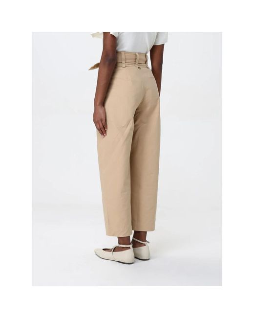 Twinset Natural Straight Trousers