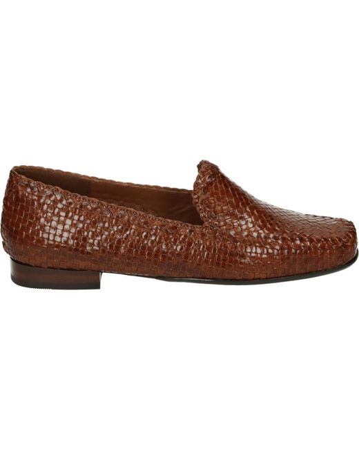 Sioux Schoenen ,Bruin ,Leer Cordera Florence Instappers in het Brown