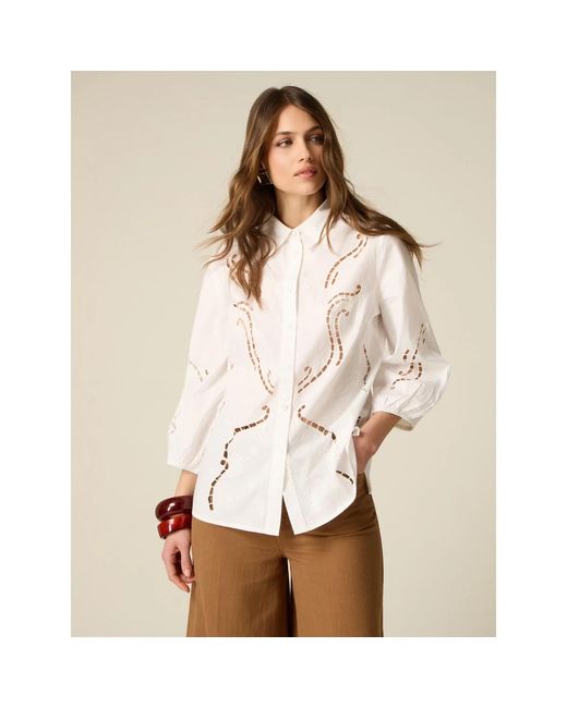 Oltre Sangallo Shirt in het White