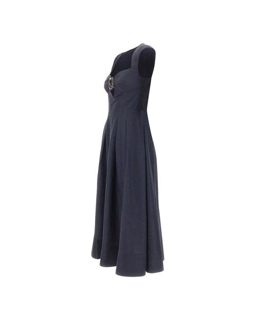 Rebecca Vallance Blue Midi Dresses