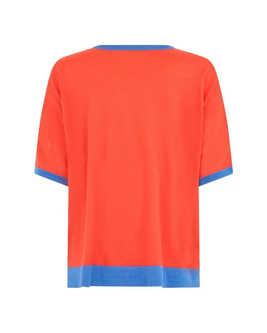 Moorer Orange Round-Neck Knitwear