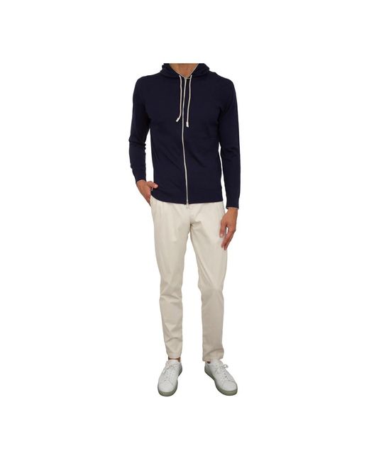 Eleventy Zip-Throughs in het Blue voor heren