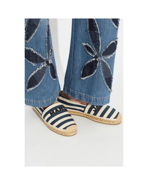 Marc Jacobs Blue Logo Espadrilles