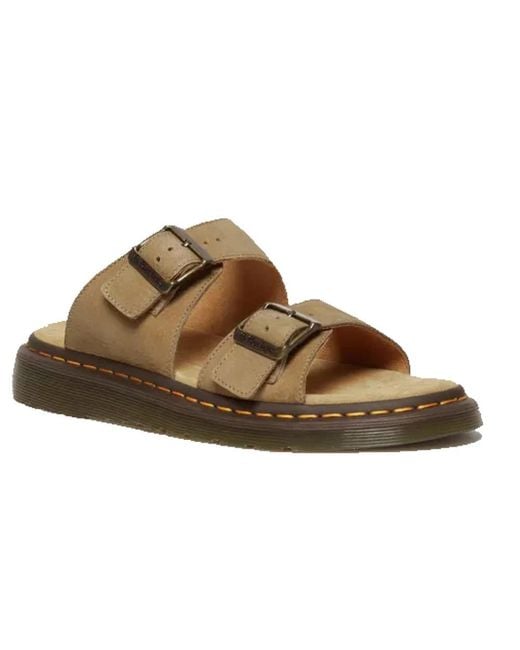 Sliders Dr. Martens de hombre de color Brown