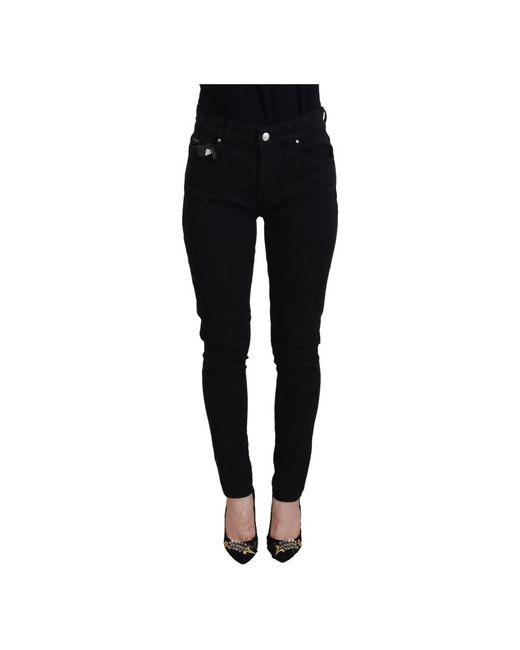 Dolce & Gabbana Black Schwarze skinny mid waist denim jeans