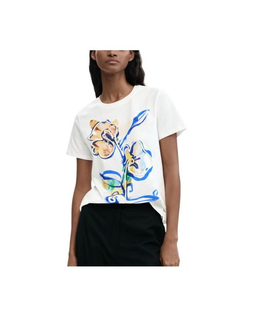 Desigual White T-Shirts