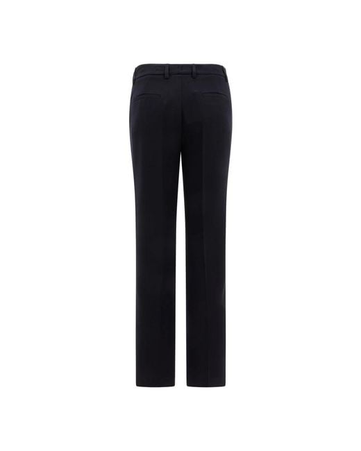 Straight Trousers F.it de color Black