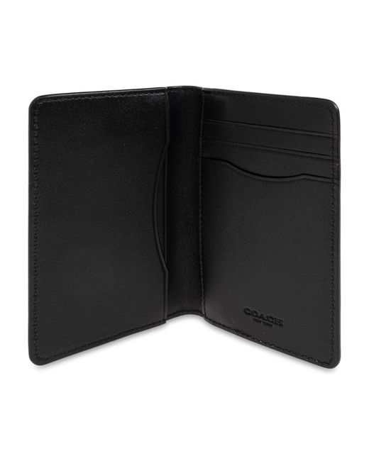 COACH Kartenetui Aus Signature Canvas in Black für Herren