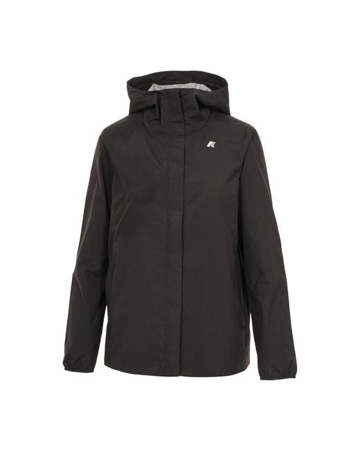 K-Way Black Schwarze Slim Fit Jacke Für Die Übergangszeit