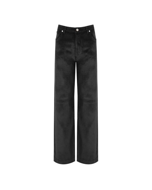 Wide Trousers Cruna de color Black