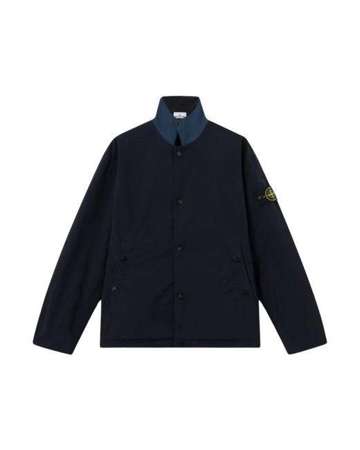 Stone Island Blue Light Jackets for men