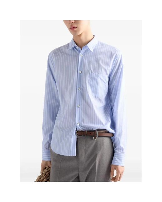 Prada Blue Formal Shirts for men