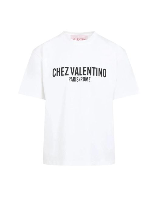 T-Shirts Valentino de hombre de color White