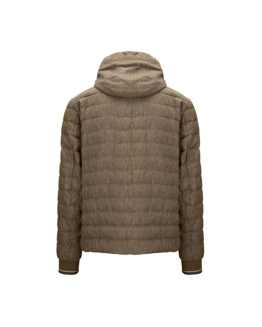 Herno Jassen ,Bruin ,Polyester Rits Donsjas in het Green voor heren