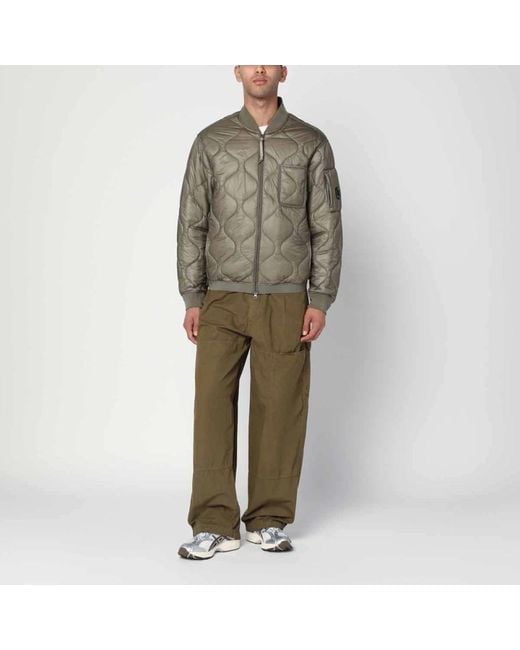 C P Company Wide Trousers in het Green voor heren
