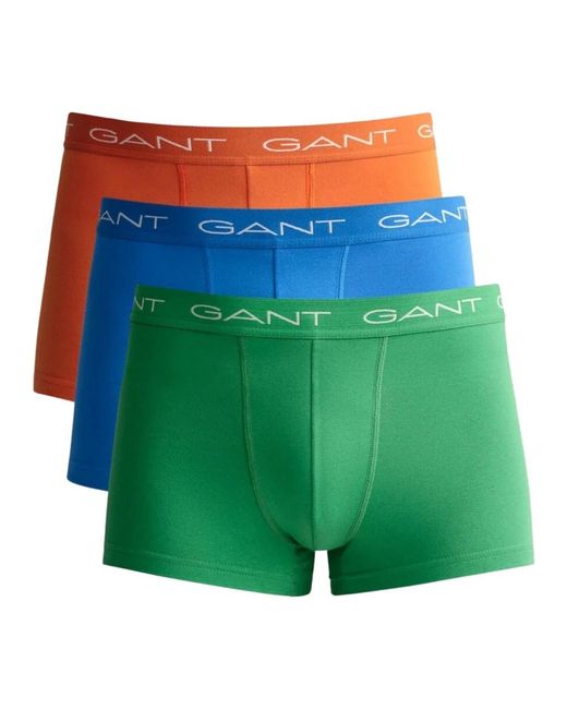 Gant Unterhose trunk 3er pack in Green für Herren