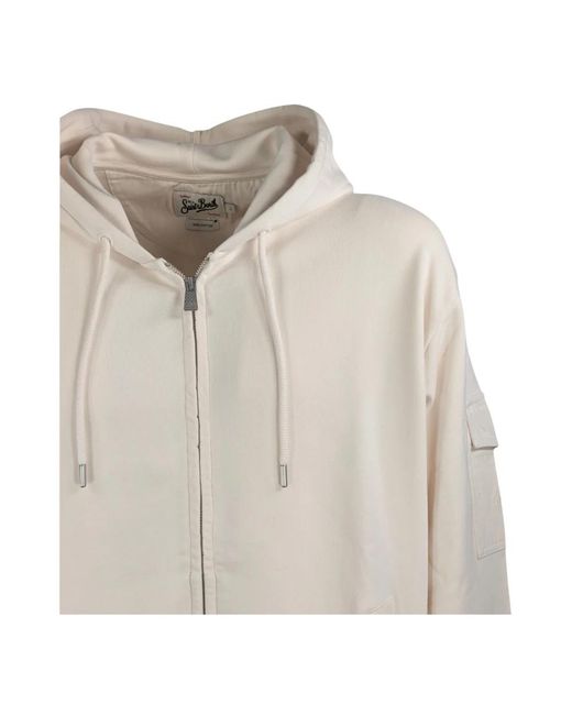Mc2 Saint Barth White Zip-Throughs for men