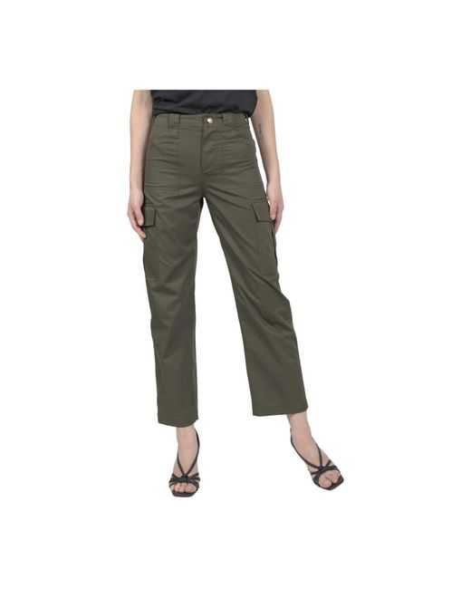 Céline Green Cropped Trousers