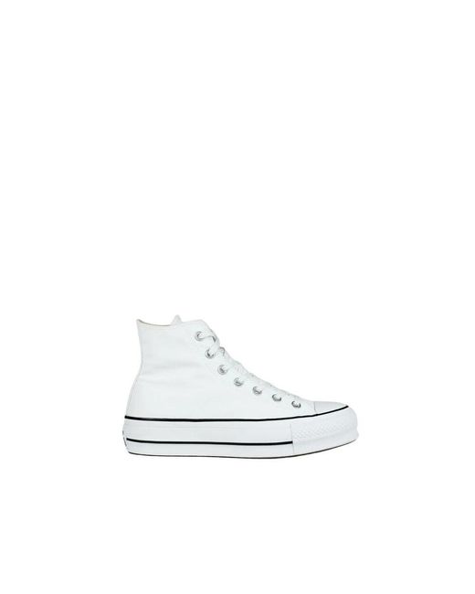 Converse Women's Casual Trainers All Star Platform High Top White