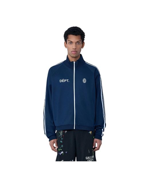 GALLERY DEPT. Fitness ,Blauw ,Katoen Track Jacket Met Ritssluiting in het Blue voor heren