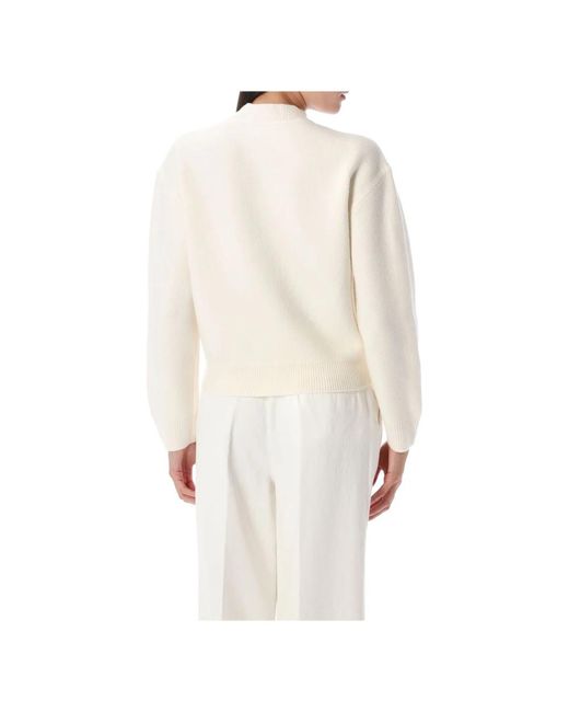 A.P.C. Wol Esther Crew Neck Gebreid in het Natural
