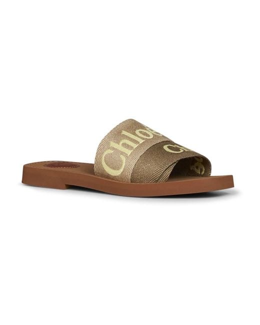 Chloé Natural Sliders