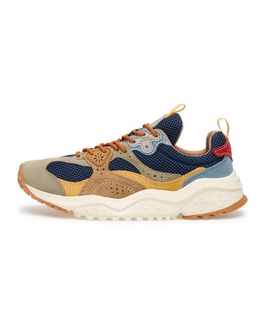 Flower Mountain Blue Sneakers for men