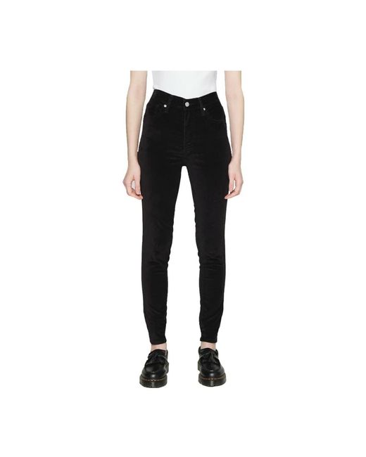Levi's Jeans ,Zwart ,Katoen Mile High Super Skinny Broek in het Black