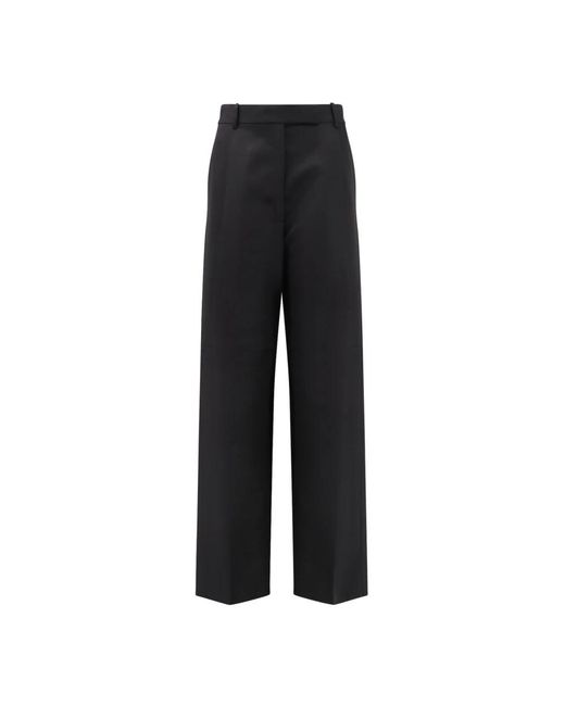 Tom Ford Wijde Wollen Broek in het Black