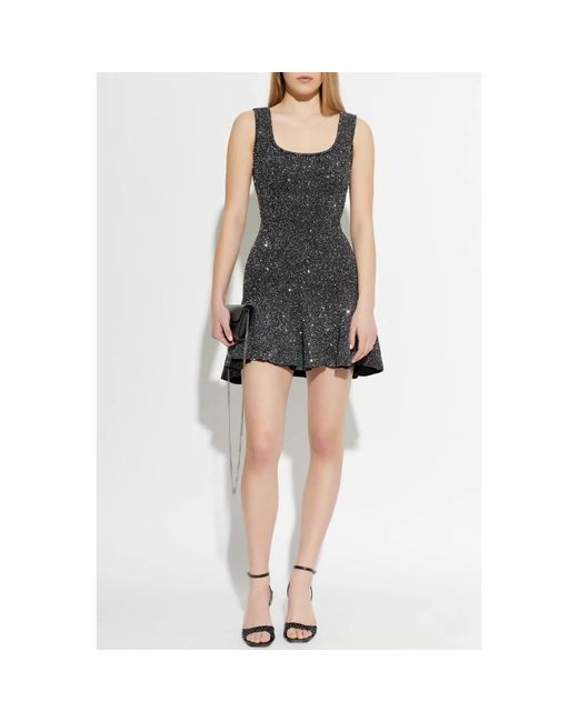 LoveShackFancy Kleedjes ,Grijs ,Leer Sarajane Dress in het Black