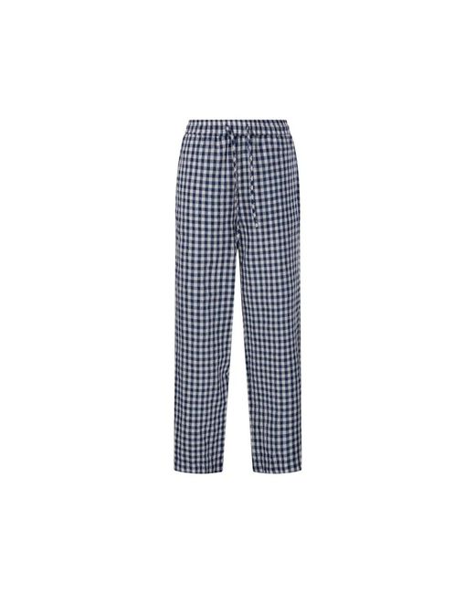 DUNST Blue Straight Trousers