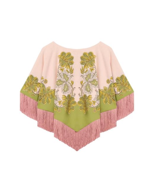 LaDoubleJ Mini Poncho in het Multicolor