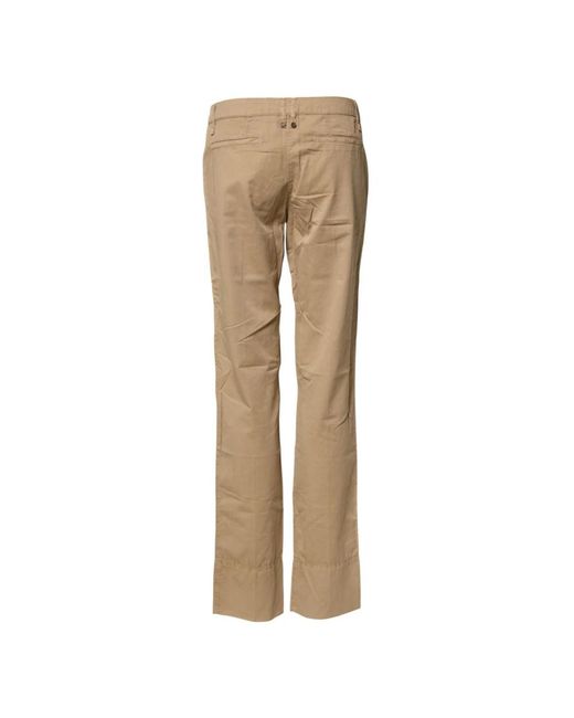 Plein Sud Natural Straight Trousers