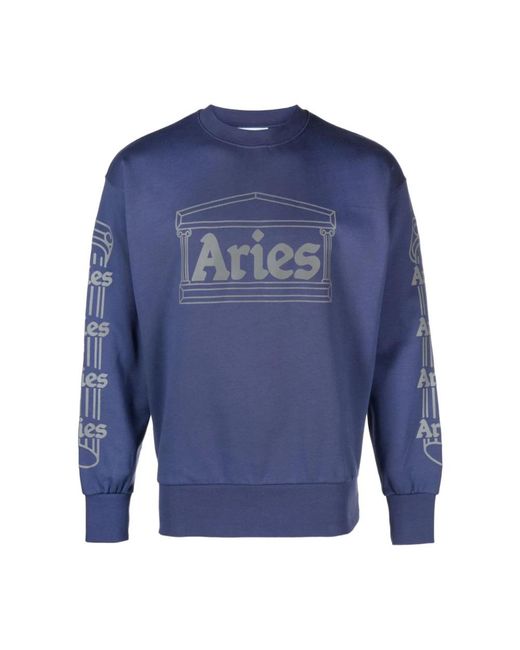 Aries Blue Sweatshirts for men