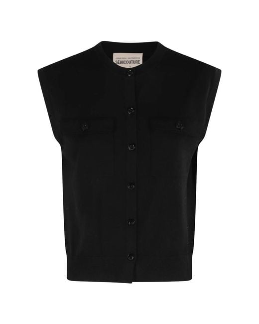 Semicouture Vests in het Black