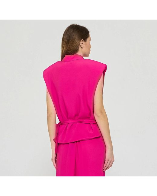 FEDERICA TOSI Pink Sleeveless Tops