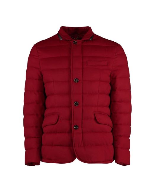 Moorer Red Down Jackets for men