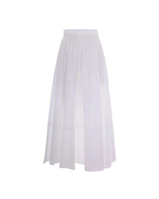Max Mara White Maxi Skirts