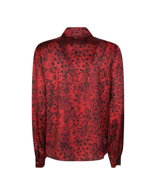 Liu Jo Red Python print hemd