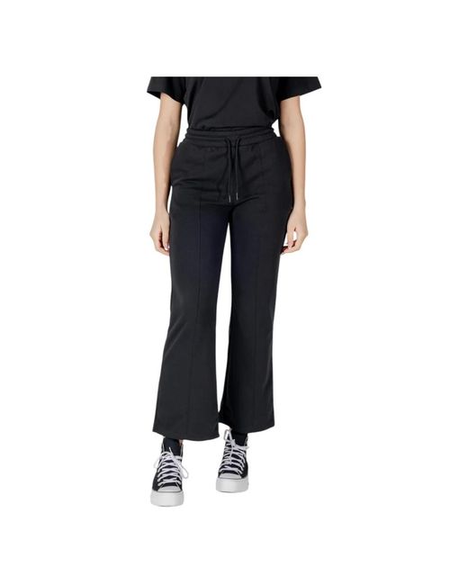 Converse Wide Trousers in het Black