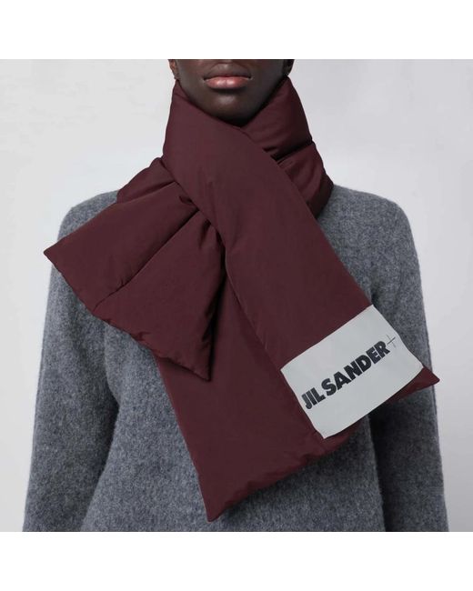 Jil Sander Wärmeschal Mit Gänsedaunen in Purple für Herren