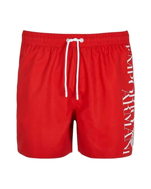Emporio Armani Red Beachwear for men