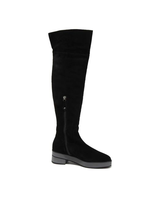 Paloma Barceló Black Over-The-Knee Boots