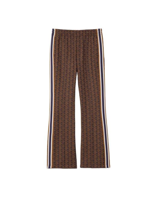 Lacoste Monogrammed Flared Sweatpants in het Brown