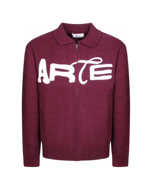 Cardigans Arte' pour homme en coloris Red