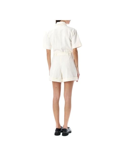 A.P.C. White Playsuits