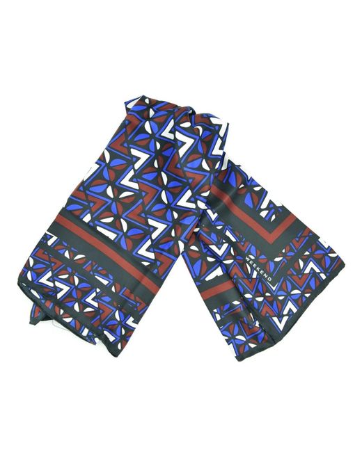 Accessories > scarves > silky scarves Max Mara en coloris Blue