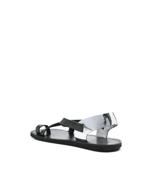 Dries Van Noten Black Flat Sandals for men